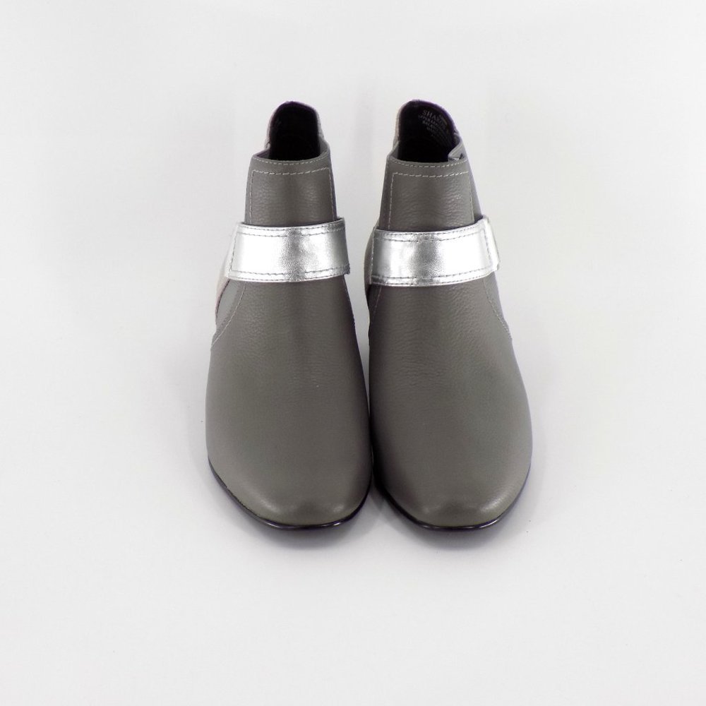 LOGO by Lori Goldstein Silver and Gray Ankle Boots - Picture 4 of 13